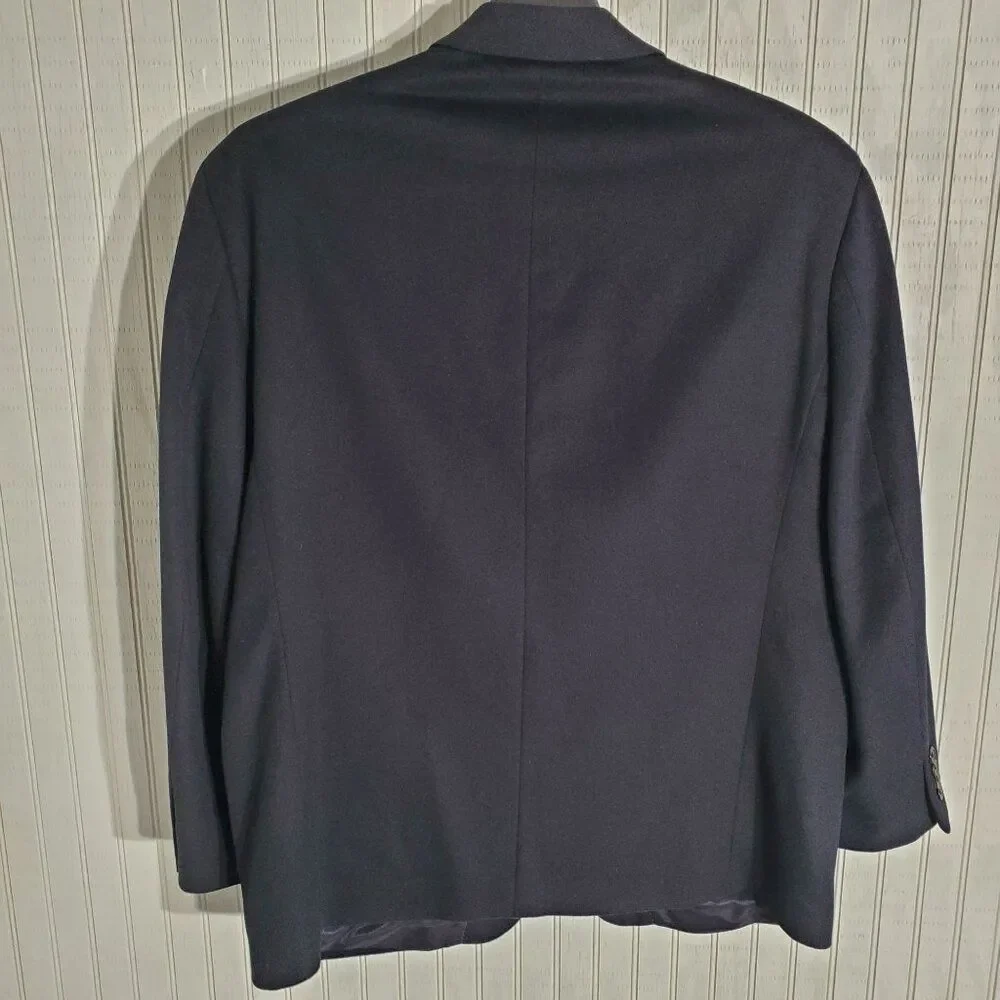 ANDREW FEZZA BLAZER BLACK WOOL/SILK/CASHMERE SIZE 44S